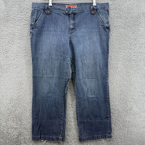 GAP Women's Size 20 Blue Denim High‎ Rise Straight Leg Casual Jeans READ - Picture 1 of 8